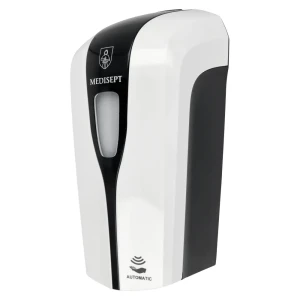 Dozownik automatyczny 1 l biało - czarny + zasilacz Medisept