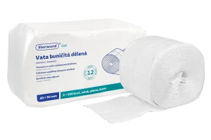 Tampony z waty celulozowej 12 warstw - 2 rolki 500 szt. Steriwund