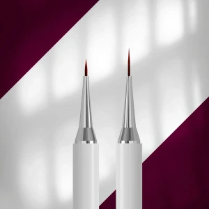 Dwustronny pędzel do żelu EXCLUSIVE  7 mm / liner 12 mm