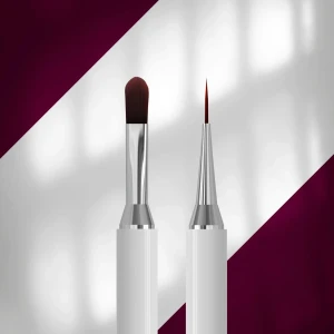 Dwustronny pędzel do żelu EXCLUSIVE 11 mm / liner 12 mm