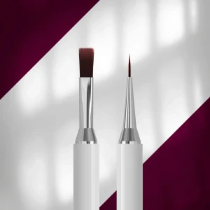 Dwustronny pędzel do żelu EXCLUSIVE  10 mm / liner 10 mm