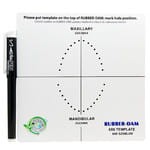 Szablon do koferdamu Rubber-Dam Template 6x6