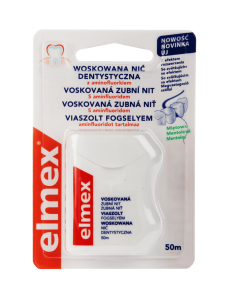 Nić dentystyczna woskowana Elmex 50 m